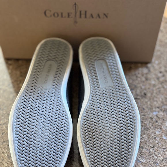 Cole Haan Women's Black Leather Loafers - Picture 3 of 3